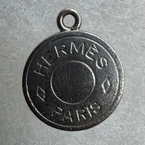 Hermes Paris Bifouterie Fantaisie Silver Toned Pendant